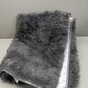 Ophanie Area Rugs for Bedroom Living Room, Grey Fluffy Fuzzy Shag Shaggy Soft Plush Carpet, 4x6 Indoor Floor Gray Rug for Kids Home Dorm Decor Aesthetic