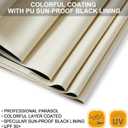 G4Free 54 Inch UV Protection Golf Umbrella Auto Open Vented Double Canopy Oversize Extra Large Windproof Sun Rain Umbrellas (Ivory/ Black)