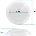 LUXRITE 6 Inch LED Disk Lights, Dimmable Flush Mount Ceiling Light, 5CCT Selectable 2700K 3000K 3500K 4000K 5000K, 12.5W, 1000LM, Surface Mount Light Fixture, Damp Rated, Energy Star, ETL (White)