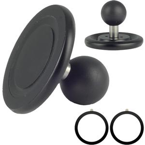 Magnetic Phone Holder Base with B Size 1 inch Ball for Magsafe iPhone 17/16/15/14/13/12 Compatible with RAM mounts B Size Double Socket Arm Magnetic Ball Phone Holder for Car