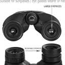 Occer 12x25 Compact Binoculars for Adults and Kids, Large Eyepiece Waterproof Binocular with Low Light Vision,High Powered Easy Focus Binoculars for Bird Watching,Outdoor Hunting,Travel,Sightseeing