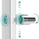 Greenwater Drill Free Shower Slide Bar, Adhesive Shower Head Holder Suction Cup Stick On, Adjustable Handheld Shower Wand Hose Holder Shower Sprayer Clip Hook No Drill / Screw Mount for Kids Women