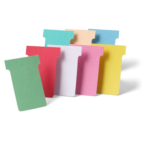 Nobo, Pack of 100 T-Cards for Planners, Index 4, Pink, 2004008