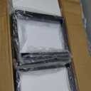 Yusong Bookshelf 5-Tier, Geometric Bookcase S Shaped Book Shelves for Bedroom, Modern Wood Decorative Display Shelf Book Case for Home Office, White and Black