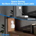 Outlet Wall Mount Holder for eero Pro 6e/Pro 6 Mesh Wi-Fi System, Built-in Cable Management - No Messy Wires, Space-Saving (3 Pack)