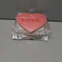 3 x FYSUIMU Valentine's Day Heart Cutouts Cut-Outs Red White Conversation Heart Paper Cutting with 100 Pcs Glue Points for School Classroom Bulletin Board Decor DIY Crafts Party, 50 Pcs