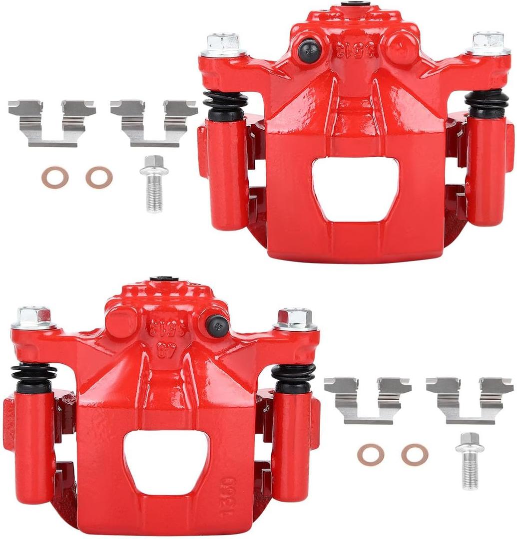 cciyu Rear Left & Right Brake Calipers Assembly w/Bracket 19-B2780A 19-B2781A 2007 2008 2009 2010 2011 2012 For Nissan For Altima,2007 2008 For Nissan For Maxima