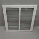 Rocky Mountain Goods Air Return Grille - Heavy Duty Steel with Premium Finish - Includes Full Installation kit - Louvered Design - Paintable Vent Cover - Matte White - Consistent air Flow (12" x 12")