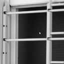Knape & Vogt 1133 Fixed Window Safety Guard, for Children, Pets, Home Security, 3-Bars, Adjustable Width 24" to 42", Max Height: 10-3/8", White
