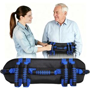 Gait Belt with 7 Handles for Seniors & Caregivers - 5” Wide Transfer Belt for Elderly, Bariatric & Disabled | Adjustable 30-50 Inch, Quick-Release Buckle | Heavy Duty Support for Home Care by WSDKNS
