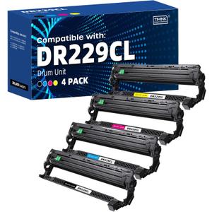 Compatible DR229CL Drum Unit (NOT Toner) Replacement for Brother DR229 use with TN229 TN229XL Work with Brother HL-L3220CDW MFC-L3720CDW HL-L3280CDW HL-L3300CDW MFC-L3780CDW Printers (4-Pack)