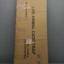 32" Live Animal Traps,Humane Animal Trap for Stray Cats up to 16.5 pounds, Raccoons, Squirrel, Skunk, Mole, Groundhog, Armadillo, Rabbit,Steel Foldable with Pedal Triggers