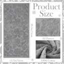 SmoothNovelty 2 Pcs Quality Floral Jacquard Hand Towels Set for Bathroom Gray Hand Towels 100% Cotton Absorbent Decorative Weave Bath Decor Neutral Bathroom Decor Gift, 13.7 x 29.5 Inch