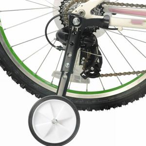 Bicycle Training Wheels, Universal Kids Bicycle Balance Stabiliser Mounted Kit Bike Balance Stabiliser Assist, Heavy Duty Adjustable Bike Training Wheels for 16 to 24 Bicycles(Black)