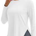 MAGCOMSEN Women's Sun Shirts UPF 80+ Long Sleeve Quick Dry Workout Tops (S)