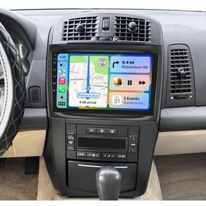 10" Android Car Stereo Radio for Cadillac CTS 2003-2007, for Cadillac SRX 2004-2008 Car Double Din Radio with Carplay Android Auto GPS Navigation BT FM AHD Backup Camera Mic