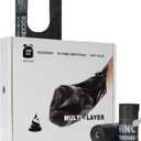 Ultra Thick RockRhino Dog Poop Bags - ECO Heavy Duty, Multi-Layer Bottom, 0% Plastic, 100% Home Compostable, Mint-Scented, Easy Open Tie Handles, Glove-Like Fit - 216 Bags