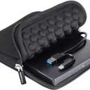 ROOFULL External CD DVD +/-RW Drive for Laptop Mac, USB 3.0 & USB-C CD DVD Disc Reader Writer Burner CD-ROM Portable DVD Player with Carrying Case for Windows 11/10 PC MacBook Pro Linux Computer