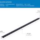 RackPath 20U Vertical Server Rack Rail Pair Kit, DIY Rack Build, 12-24 Screws x80