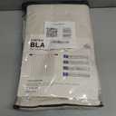 100% Blackout Shield Linen Blackout Curtains for Bedroom 84 Inches Long, Back Tab/Rod Pocket Living Room Drapes, Thermal Insulated Blackout Curtains 2 Panels Set, 50" W x 84" L, Cream