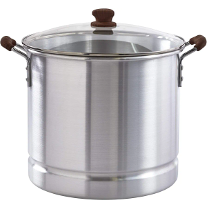 IMUSA USA MEXICANA-332 Steamer without Glass Lid & Wood-Like Handles, 32-Quart, Woodlook