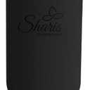 SHARIS Tumbler with Top Handle - Cute Water Bottle - Tumbler with Flip Straw - Water Bottle Fits in Car Cup Holder - 30 Oz - Insulated water bottle - Leak Proof with Straw - Black