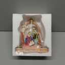 Nativity Advent Candle Holder Decoration, Christmas Nativity Scene Candle Holder Candlestick Holders Advent Wreath Candle Holder Advent Centerpiece for Christmas Party Supplies (Candles Not Included)