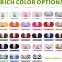 Super Soft Chunky Chenille Yarn for Crocheting,Rainbow Fluffy Velvet Plush Thick Soft Chunky Chenille Baby Blanket Yarn for Crocheting Knitting Beginners 8 * 100g(Pink White Grey
