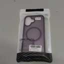 for iPhone 16 Phone Case, Compatible with Magnetic, Military Grade Drop Protection Translucent Matte Shockproof Anti-Scratch/Anti-Fingerprint Case for iPhone 16 (Dark Purple)