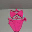 Women Halter Bikini Set - Two Piece Triangle Swimsuit Tie Bathing Suit 2025 Cute Swimwear (Small, Hot Pink)