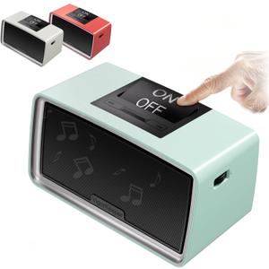 Simple Music Player for Dementia Alzheimer's Seniors, Easy-to-Use Audiobook Player for Elderly Parents, Large On/Off Button, Plug-and-Play, One-Touch Play, Loud Sound, 32GB TF Card, Blue