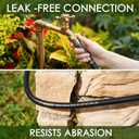 5/8 IN. 25FT. Heavy Duty Rubber Garden Hose, High Flow 5/8" I.D. Brass Fitting No Memory Durable Heavy Duty Water Hose for Watering, Irrigation, Water Transfer Pump