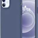 LOVE 3000 Designed for iPhone 12 Case/iPhone 12 Pro Case, Premium Silicone with [Soft Anti-Scratch Microfiber Lining] Shockproof Protective Phone Case for Men Women Girls 6.1", Navy Blue