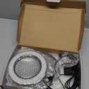 Drdefi 10X Magnifying Glass with Light and Stand, 5 Color Modes Stepless Dimmable Flexible Gooseneck Magnifying Desk Lamp, LED Lighted Magnifier Hands Free for Close Work Craft Reading Painting Hobby (Black)