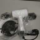 slopehill Professional Ionic Hair Dryer, Powerful 1800W Fast Drying Low Noise Blow Dryer with 2 Concentrator Nozzle 1 Diffuser Attachments for Home Salon Travel (White)