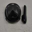 Full Face Snorkel Mask, Snorkeling Gear with Detachable Camera Mount,Panoramic 180 View, Anti-Fog Anti-Leak Snorkling Set for Man and Women