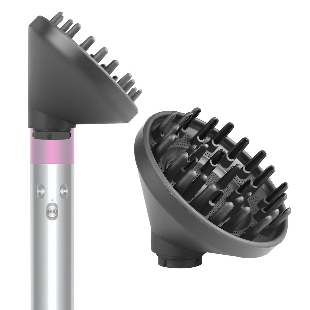 Upgraded Diffuser Attachment for Dyson Airwrap Styler - Converts to Hair Dryer Diffuser Nozzle, 973365-01, Grey