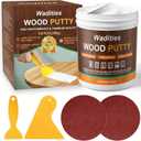 Wadities White Wood Filler, White Wood Putty, Paintable Stainable Wood Repair Putty, 9.87 Ounce Wood Furniture Repair kit, Quickly Repair Wood Cracks and Holes on Wooden Floor Furniture (White)