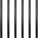1/2" x 20" Black Steel Pipe, DIY Metal Threaded Pipe, 6 Pack