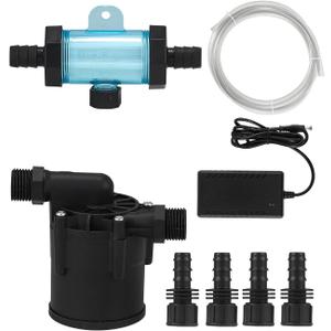 Ice Bath Accessories Kit, Cold Plunge Kit with 317GPH External Pump, Filter, 1/2” to 0.71" Connector, Hose, Compatible 500L 300L Aquarium Chiller & Inflatable Cold Plunge Tub