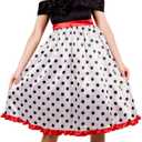 fun shack Rockabilly Dress 50s Vintage Retro Halloween Costumes for Women (Medium)
