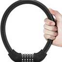 ROCKBROS Bike Lock 5 Digit Cable Lock Lightweight Bicycle Lock Bike Lock Combination Portable Lock for Bike 22inch Black