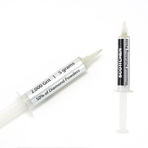 2 x SCOTTCHEN Diamond Polishing Paste,2,000 Grit 4-8 Microns Lapping Compound with 50% Concentration of Diamond Powders for Jewelry, Metal, Ring, Glass, Coin,etc.-5 Gram