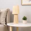 Cruisers Cach 16" Contemporary Rope Table Lamp, Natural Color. Complete with Lampshade