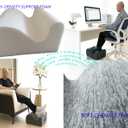 Ergonomic FootstoolTwo-Way Tilt Design with Heel & Arch SupportWide Non-Slip Foam Footrest with 3-Point Support, Removable Washable Cover for Office/Home, for Prolonged Sitting & Under-Desk Use