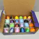 TAHAVICE 24 Pack 3D Printed Dragons Eggs with Dragon Inside, Articulated Desk Decor Display Set with Mini Animal Collectible Figures, Classroom Prizes & Birthday Gifts