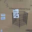 No Dig Garden Fence, Dog Fencing Outdoor for Yard, 34 in(H) X 22.5 ft(L), Garden Fence Set (10 Piece)