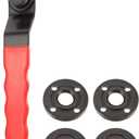 HARFINGTON Adjustable Angle Grinder Wrench Set 0.4"-1.9" Range Universal Lock Nut Pin Spanner Wrench with Grinder Shaft Nut for Angle Grinder Table Grinder, Red