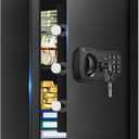 3.4 Cub Large Fireproof Safe Box, Security Safes for Home Fire and Water Proof with Combination Lock, Alarm System and Removable Shelf, Anti-Theft Digital Home Safe Fireproof Waterproof for Valuables