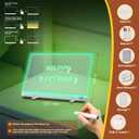 Lumiboard Led Drawing Board with Stand(13.7"x10"), 6 Colors 5 Light Modes, Acrylic Glowing Dry Erase Board Creative Gift, 7pcs Colors Markers